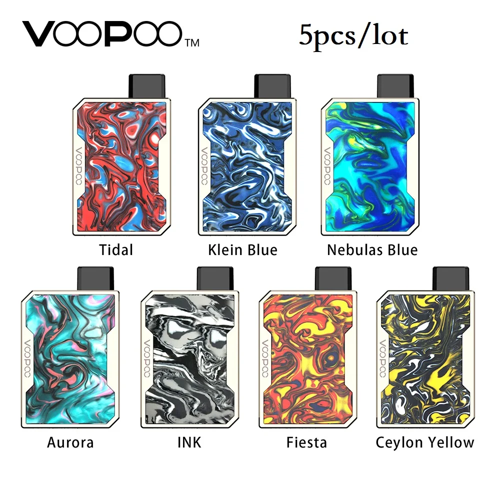 5 шт./лот VOOPOO DRAG Nano Pod Vape комплект с аккумулятором 750 мАч и картриджем 1 мл и генным чипом, комплект из смолы, Pod system vs Drag 2/Mico Kit