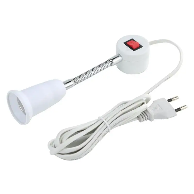 

E27 Sewing Machine Universal Lamp Holder Magnetic Mounting Light Bulb Flame Retardant PC Copper Light Bulb Base