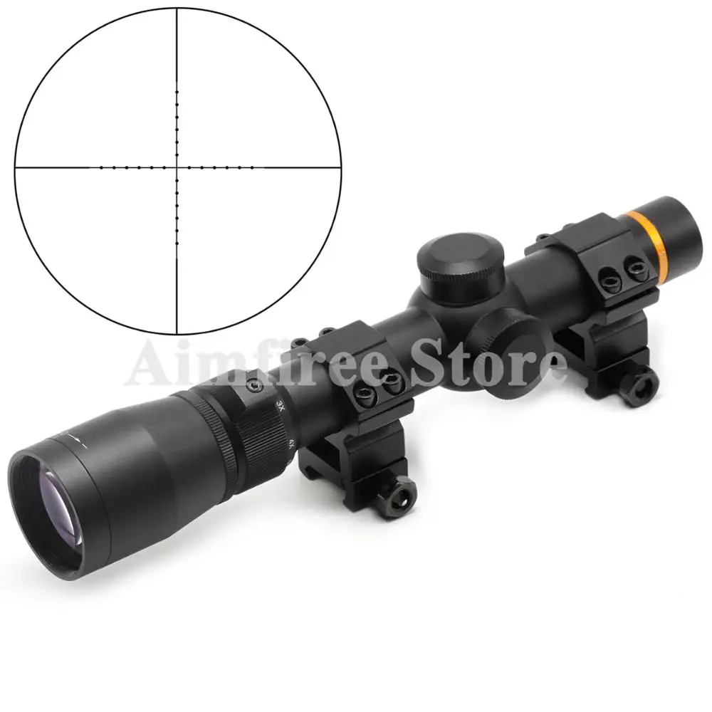 

Tactical 1.5-5X20 Mil-dot Reticle Riflescopes Optics Rifle Scope Hunting Scope with Mounts For Airsoft Air Rifles