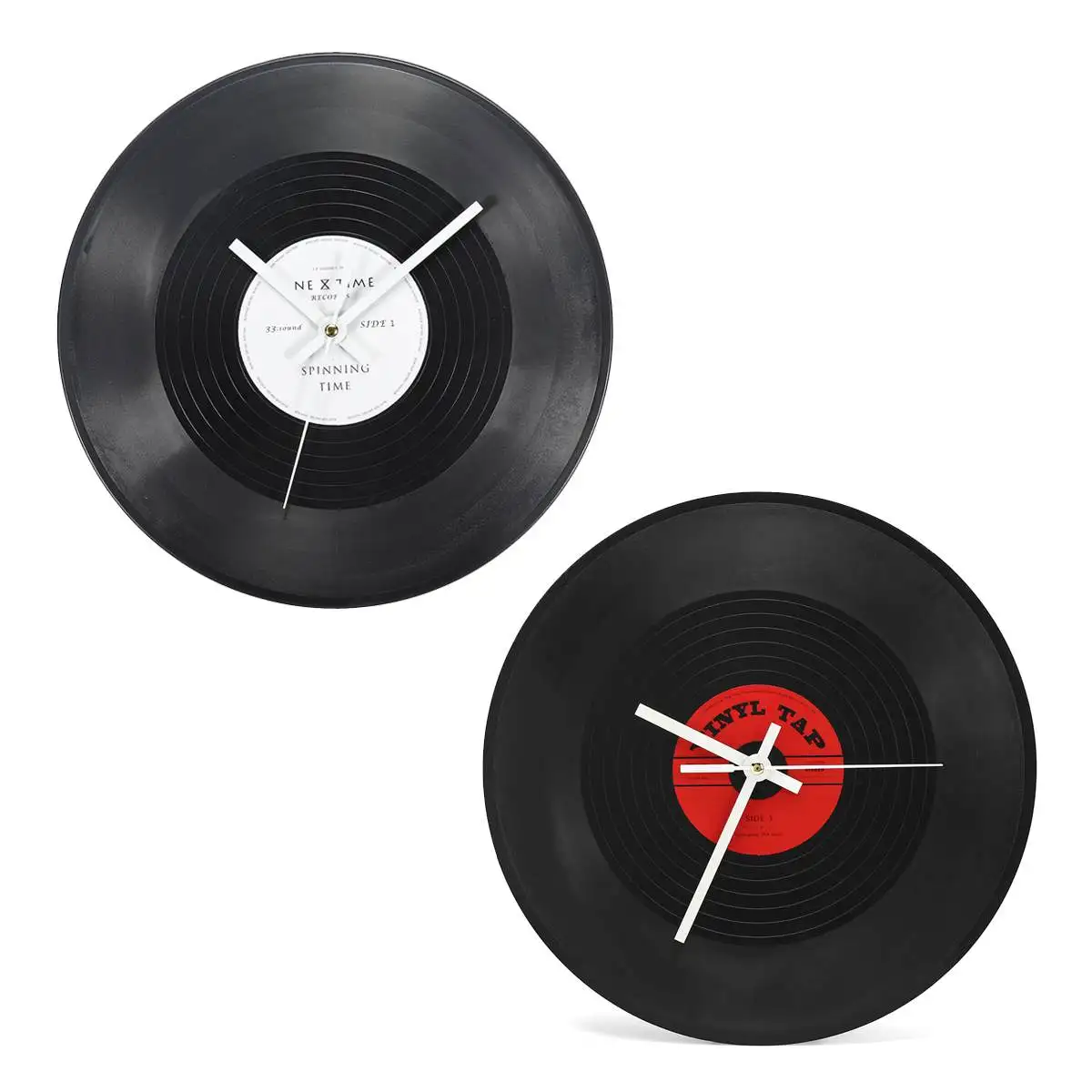 

12'' Handmade CD Black Vinyl Record Wall Clock Classic Vintage Retro Silent Room Clock Modern Design Home Decoration