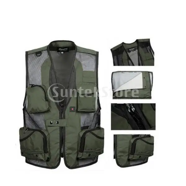 Fly Fishing Photography Vest with Pockets Men's Mesh Quick-Dry Waistcoat  Outdoor Jackets for Travelers - AliExpress