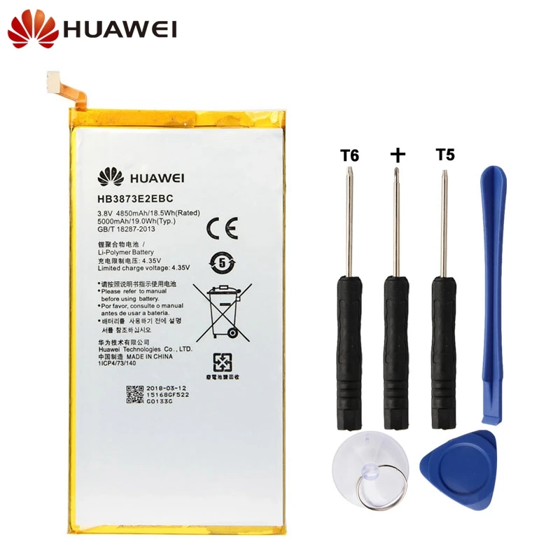 

Original Replacement Phone Battery For Huawei Honor X1 X2 7D-501U 501L 503L HB3873E2EBC Authenic Rechargeable Battery 5000mAh
