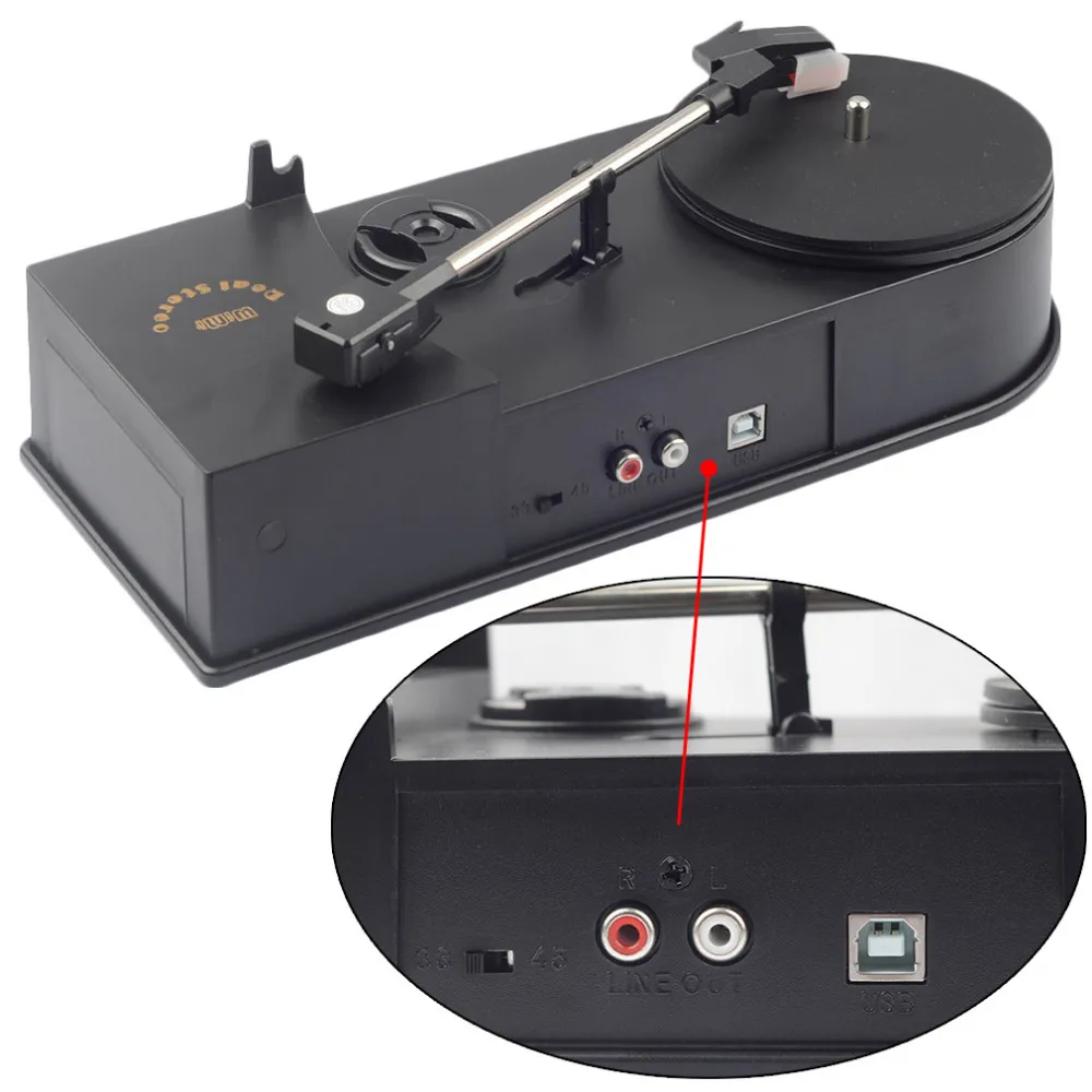 Портативный мини Usb 2 0 проигрыватель Lp запись аудио плеер Mp3 Cd плееры конвертер