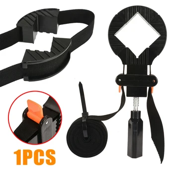 

Black 4 Jaws Frame Adjustable Corner Clamps DIY Tool For Picture Frames Cupboard Drawers 28*10.8*3.5cm