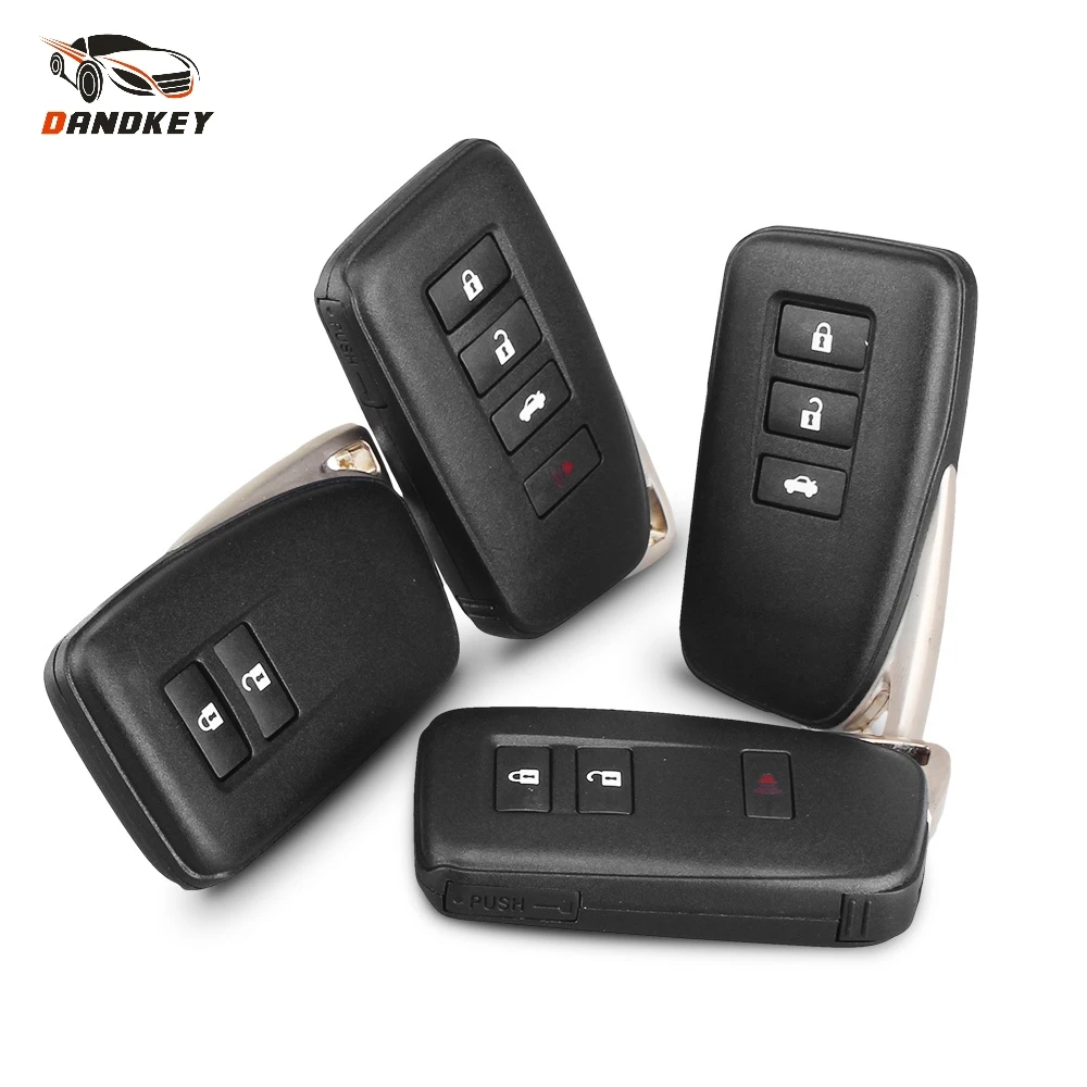 

Dandkey Replacement Remote Key Shell Fob Keyless Case 2/3/4 Buttons For Lexus LEXUS GS350 IS250 ES250 RX IS LS GX With Smart Key