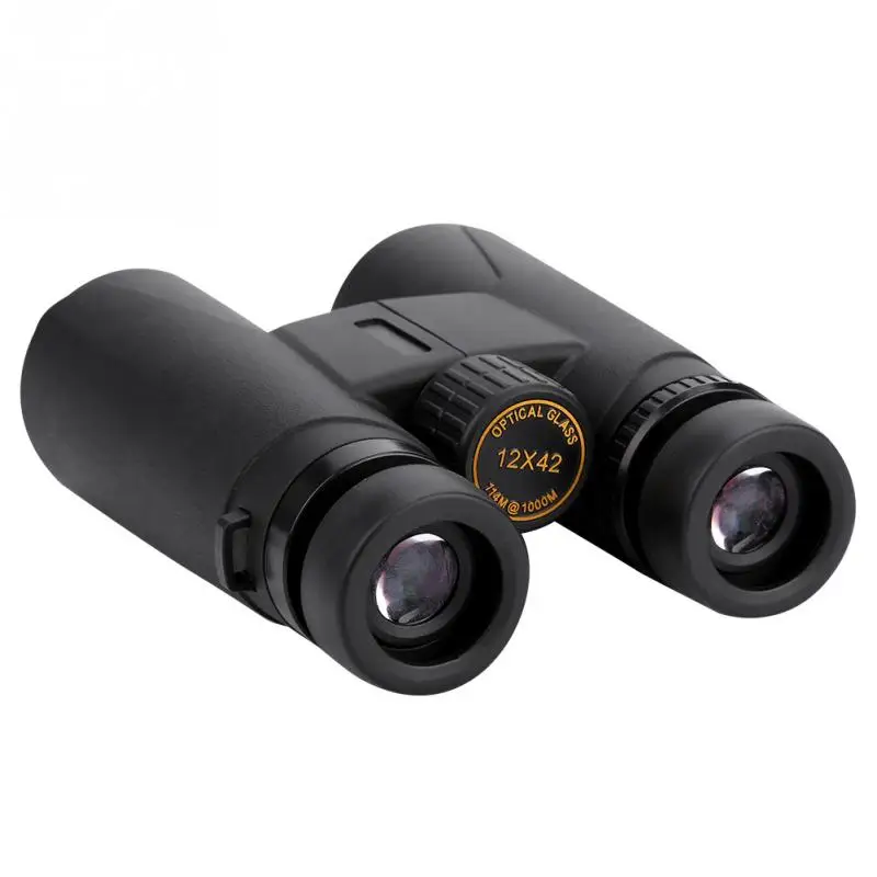12X42 Binocular Adjustable Handheld Low Light Night Vision HD Binoculars Telescope for Camping