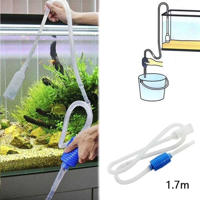 

1pc Gravel Suction Syphon Pump Pipe Filter Wash Sand Aquarium Accessories Syphon Water Changer Manual Cleaner Tool DropShipping