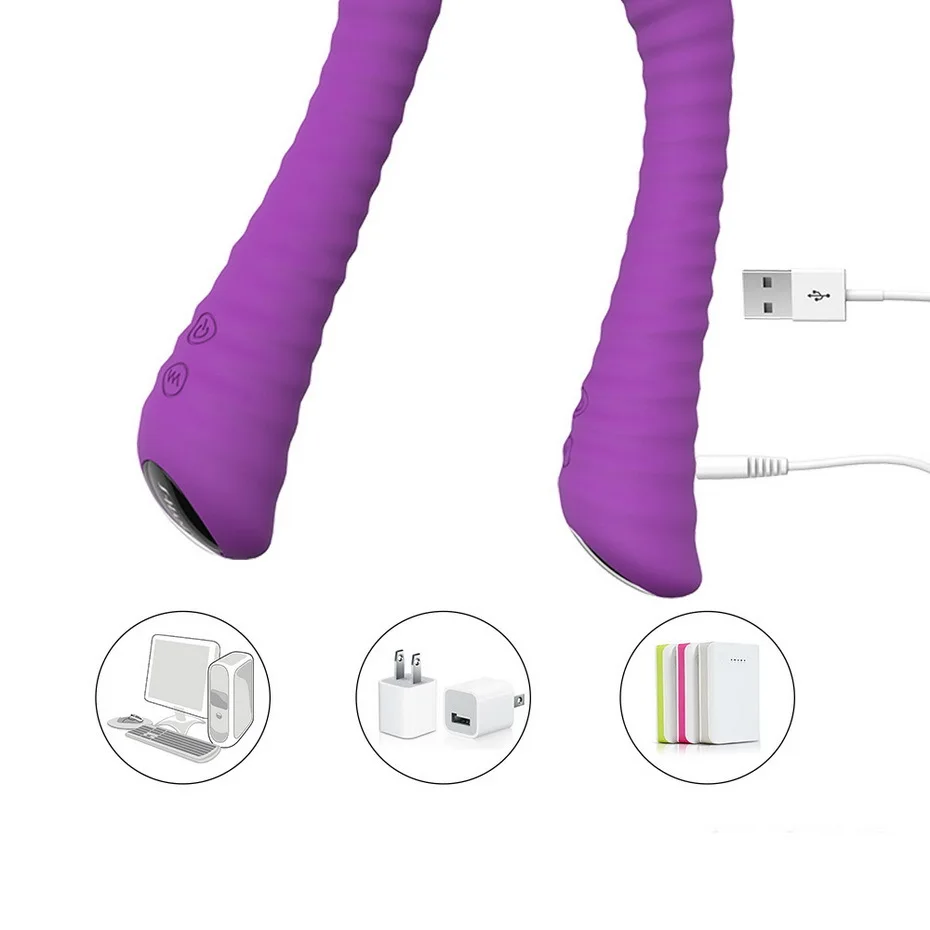 9 режимов силиконовый вибратор G Spot USB зарядка Мощный вибрационный фаллоимитатор