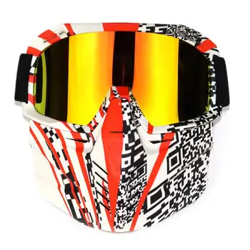 

Ski Snowboard Snowmobile Goggles Snow Winter Windproof Skiing Glasses Motocross Sunglasses With Nose Protection And Face Mask