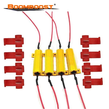 

Load Resistor Car Vehicle 4Pcs Professional 50W 6ohm Fix LED Bulb Fast Hyper Flash Turn Signal Light Bulb