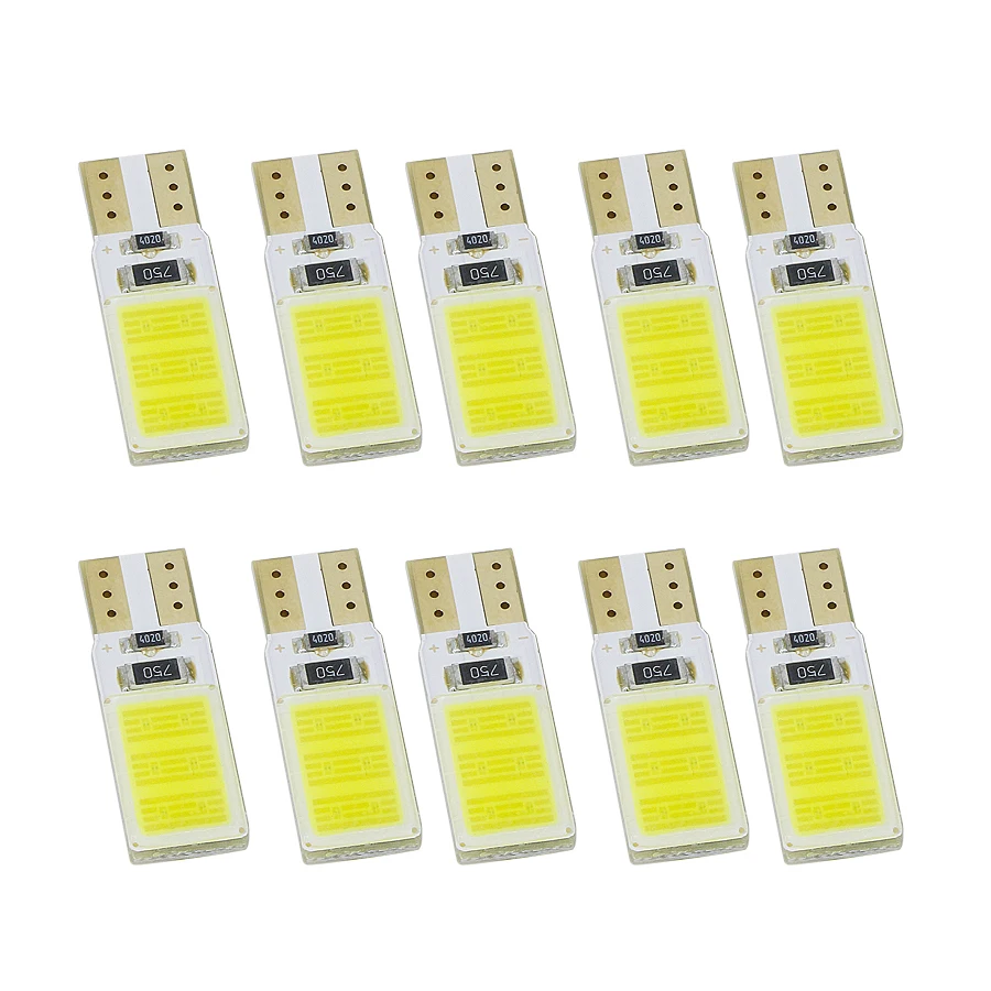 

10 Pcs Led T10 W5W Clearance Lights 194 168 reading light Wedge Door Instrument Side Bulb Lamp Car Light car accessories