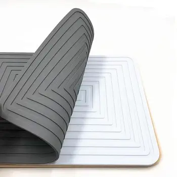 

Silicone Square Dish Drying Mat Premium Heat Resistant Tableware Dishwaser Durable Cushion Pad Dinnerware Table Mat Placemat