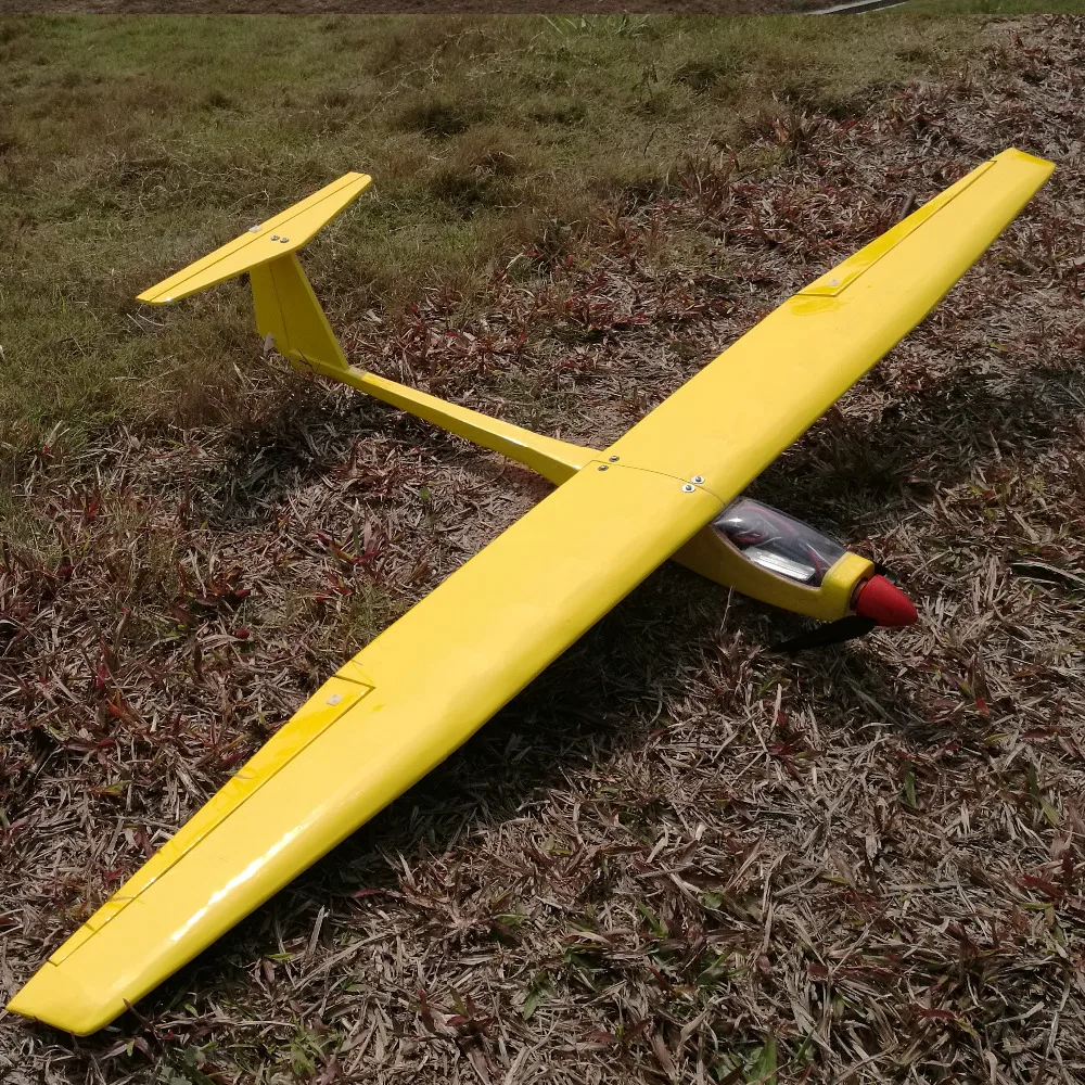 Kit de planeador Balsa RC DIY, 1550mm, amarillo o blanco opcional