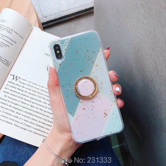 Мягкий чехол для Iphone X XS MAX XR 8 7 PLUS 6 6S I6 с креплением на присоске C ku из мраморной