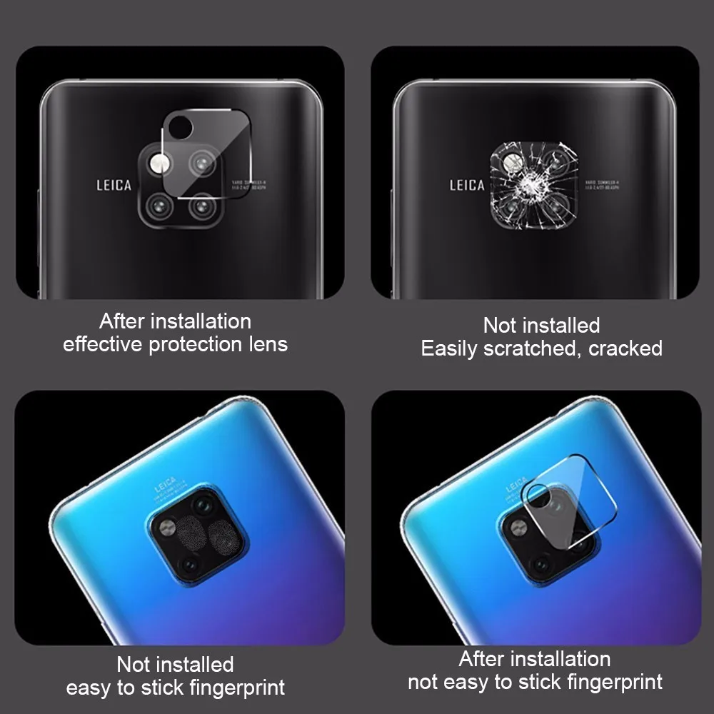 2 шт. 25D Защитная пленка для объектива задней камеры HuaWei Mate 10 20 P20 Lite Pro Honor 9 8x Play Nova 3i