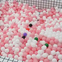 100 шт Детские Безопасные мягкие пластиковые шарики для игры в бассейн, океанские шары для детей, игрушка, подарок для бассейна, детская игрушка, подарок с черным, голубым, розовым