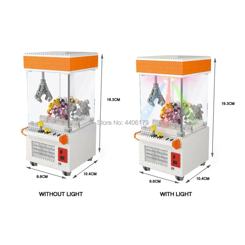 

hot LegoINGlys creators Little UFO doll maker Catcher with led light micro diamod building block model nanoblock brick toys gift