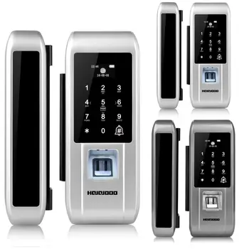 

HOJOJODO S600 Fingerprint Code Electronic Digital Door Lock Glass Home Anti-theft Security Intelligent Password Opener Smart