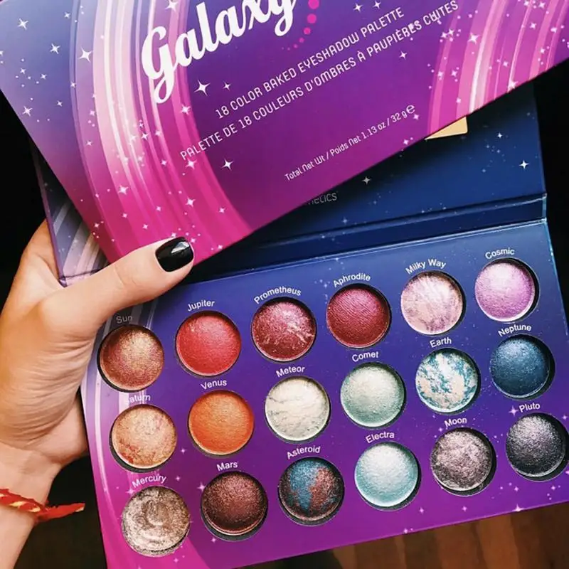 

18 Color Yeshadow Palette Matte Glitter Diamond Shimmer Multicolor Waterproof Sweat-resistant Eye Shadow Palette Women Gift Set