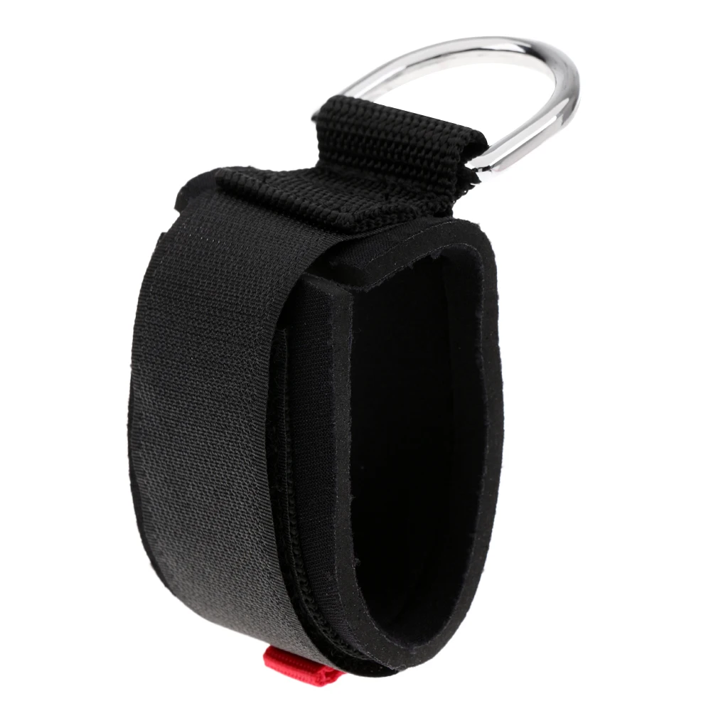 

Adjustable Scuba Diving Wrist Strap Hand Lanyard with D-Ring Black Fishing Water Sports