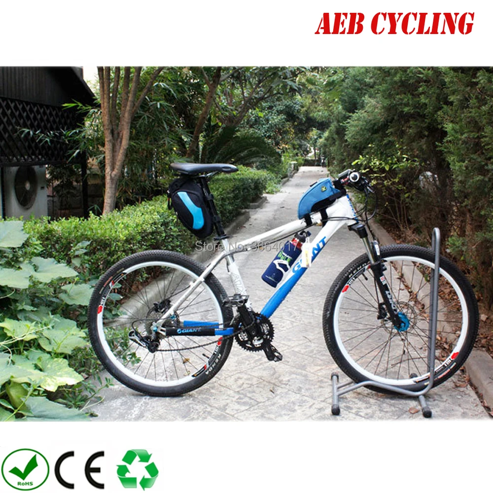 Cheap Free shipping small trianle storage bag seat tube bag for 36V 48V small triangle Li-ion battery with belt for folding bike 1