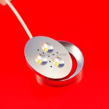DC12V 3x3 W в серебряном корпусе с супер яркий светодиод 3X3 W светодиодный шайба дневногосвета 3x1 W CREE Светодиодный точечный светильник 800lm светодиодный шкаф лампа