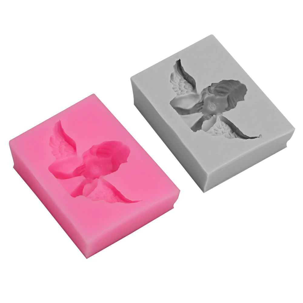 

Food-grade Silicone Angel Mold for Fondant Cake Bread Jelly Chocolate Ice Pudding Cooking Tools Cake Decorating Tools