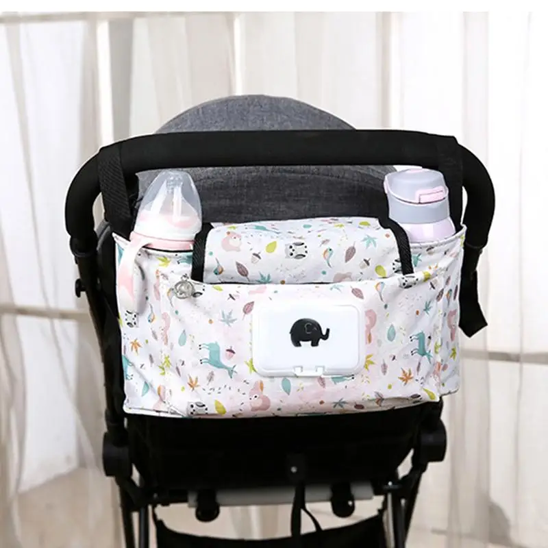 Print Strollers Baby Trolley Bag with Detachable Handbag