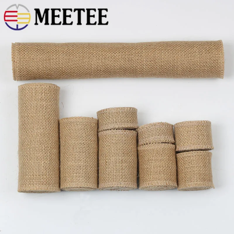 Meetee 5/10 метров 2 5-33 см стандартная лента ручной работы из мешковины для украшения