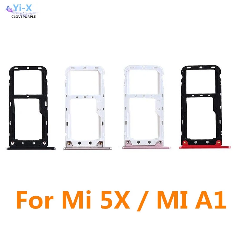 

10pcs/lot For Xiaomi 5X Mi 5X A1 nano Sim Micro SIM Card SD Reader Holder Sim Tray Adapter