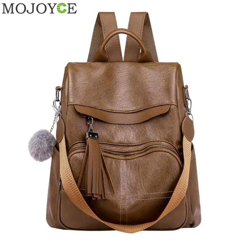 

2019 New Women Backpack Soft Leather Anti-theft Large Capacity Leisure Travel Bag Woman Teenage Fashion Leisure Backpack