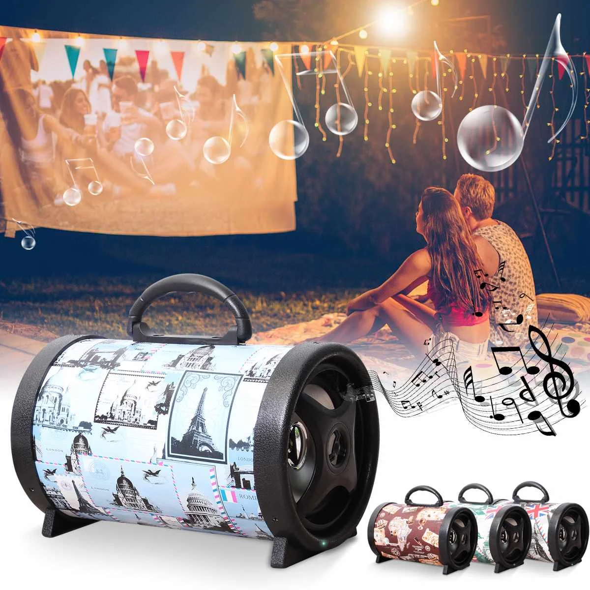 

Wireless bluetooth Speaker Portable Outdoor Party Stereo Music Player Support FM Radio AUX TF Card Handsfree Phone Call for Gift