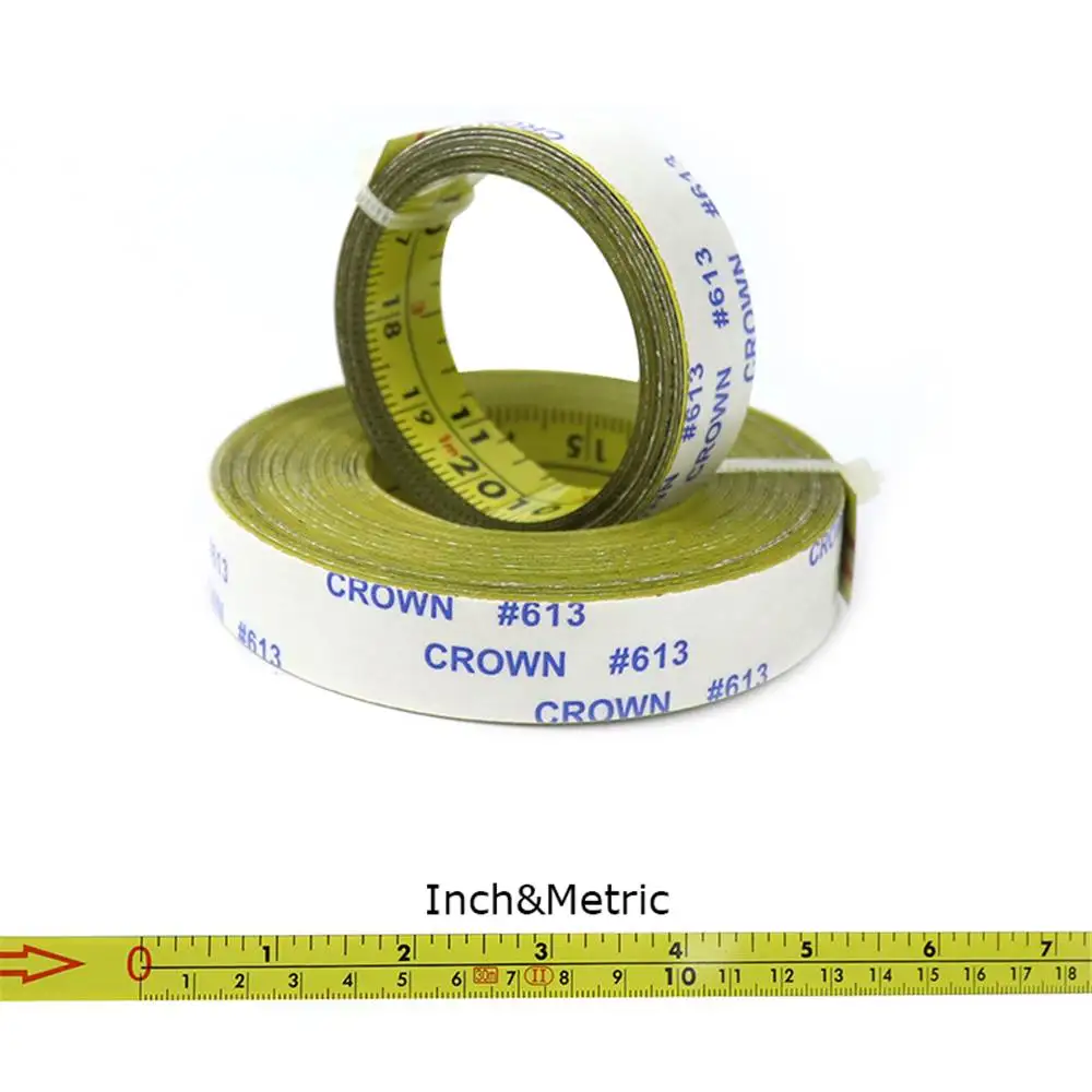 

Self Adhesive Inch Metric Ruler Miter Track Tape Measure Steel Miter Saw Scale For T-track Router Band Saw Woodworking Tool New