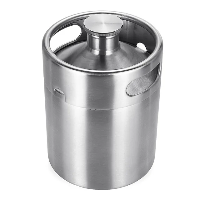 2L Durable Stainless Steel Wine Beer Keg Home Beer Dispenser Growler Beer Brewing Craft Mini Beer Keg With Faucet Pressurized - Image 4