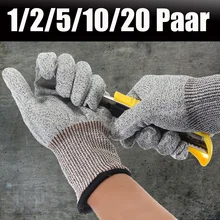 Безопасная устойчивая к порезам проволочная металлическая сетка из нержавеющей стали перчатки для мясника устойчивые к порезам защитные перчатки