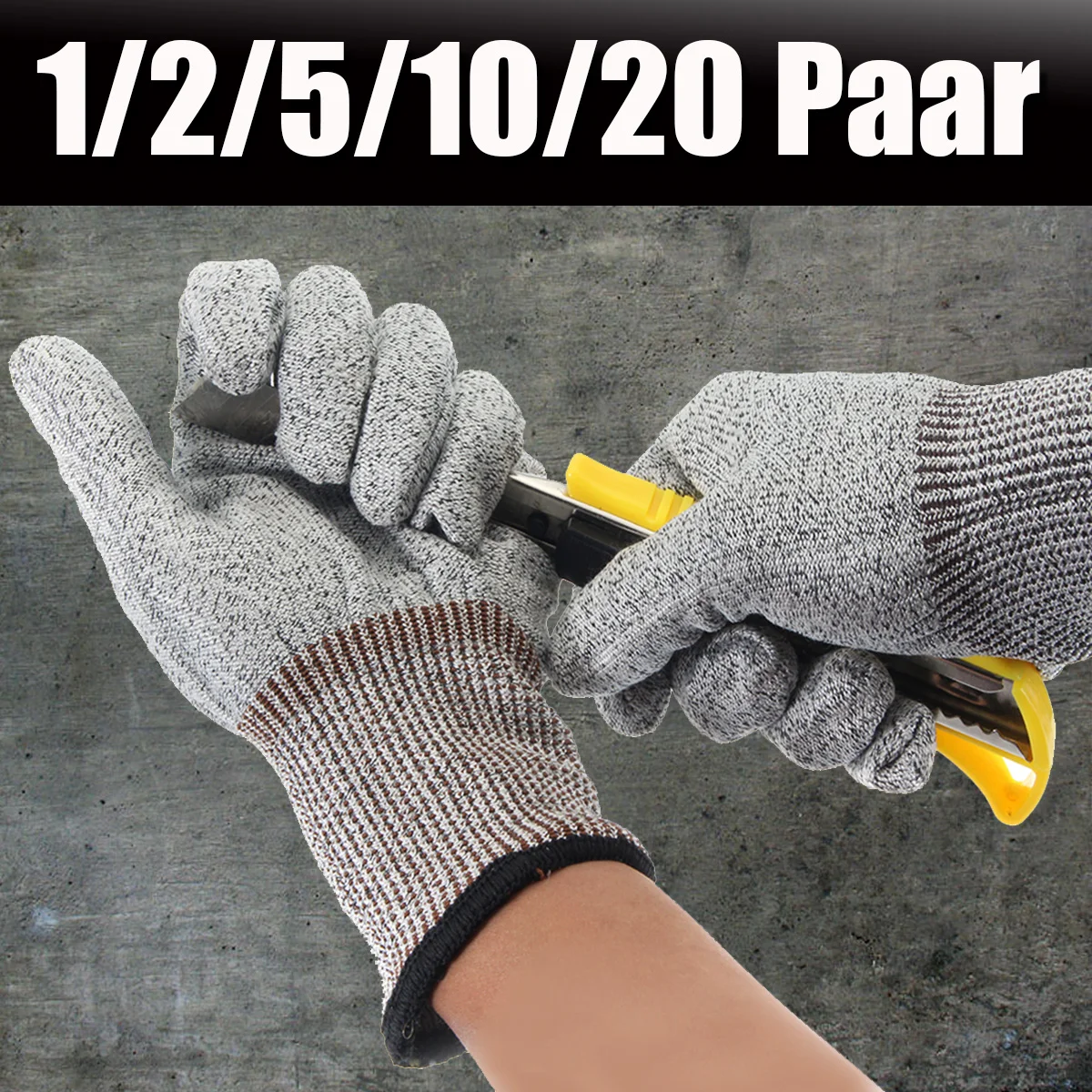 

Safety Cut Proof Stab Resistant Stainless Steel Wire Metal Mesh Butcher Gloves Cut-Resistant Safety Gloves
