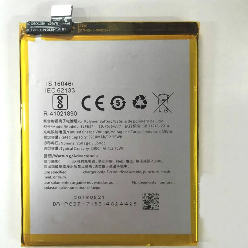

3300mAh Battery For Oneplus 5 5T One Plus 1+5 5T/BLP637 Battery