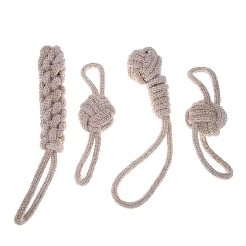 

Tightly Knitted Cotton Rope Pet Toys Teeth Bite Ball Dog Chewing Plaything