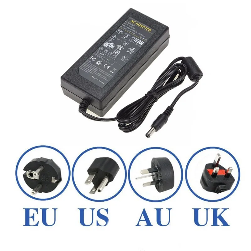 CLAITE AC 100-240 В в постоянный ток 12 6A 72 Вт конвертер AC/DC Блок питания адаптер для 5050/5328