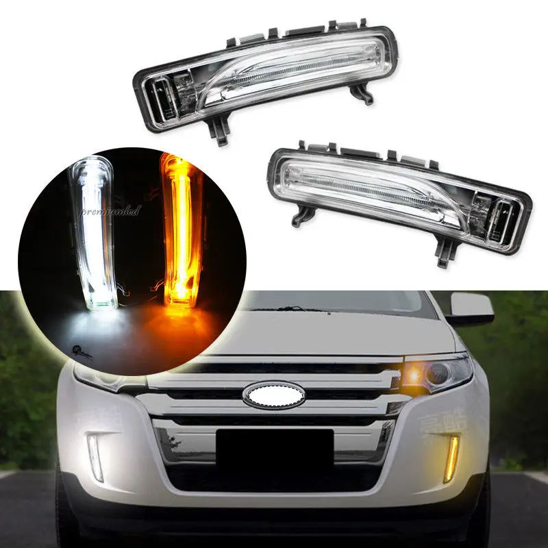 Buy OEM White/Amber Switchback LED Daytime Running Light DRL / Turn Signal