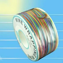 0,5 мм 30AWG PCB Летающий соединительный провод ОК линия обертывание пинг обертывание Гибкая изоляция Оловянная 8 цветов одиночный проводник