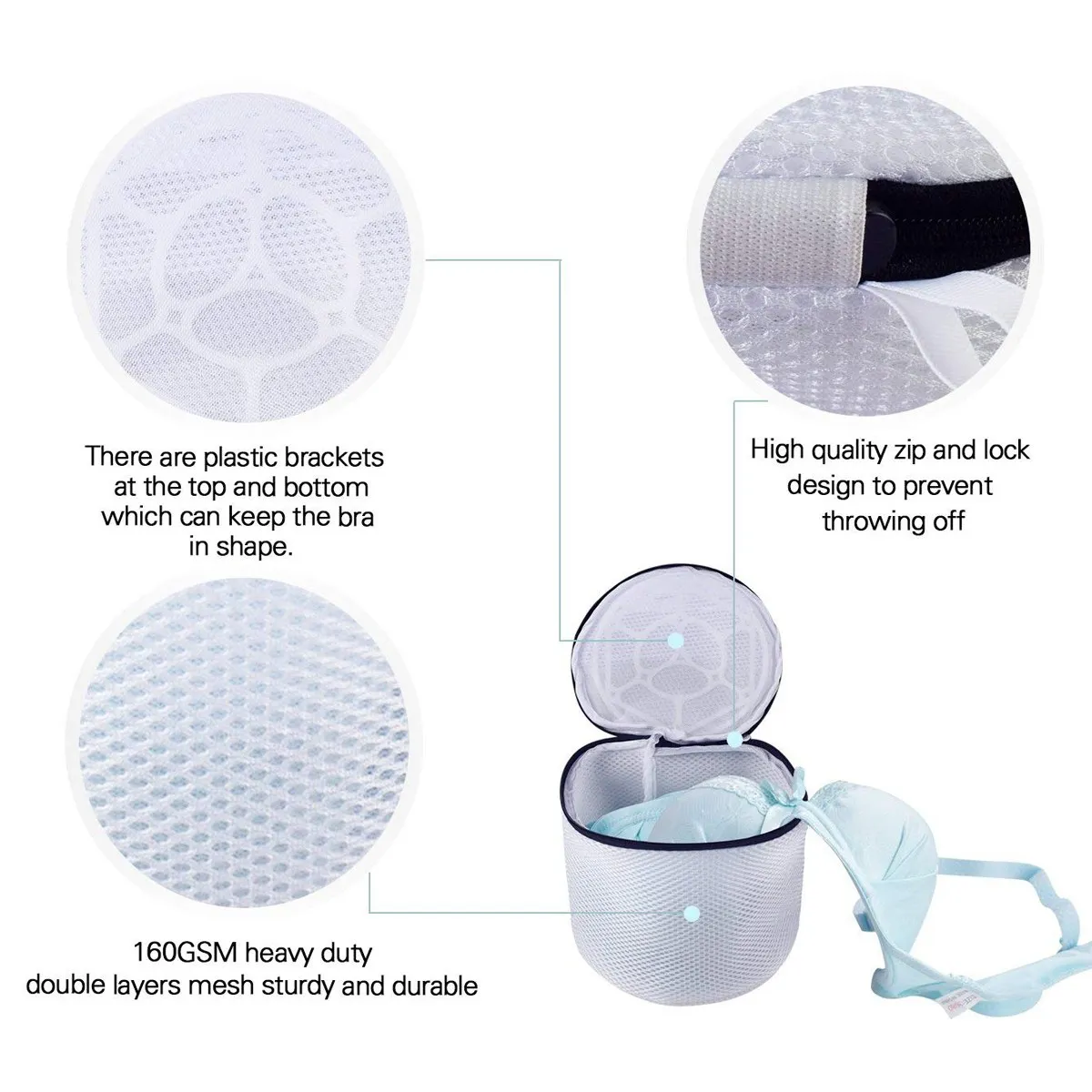 أفضل شبكة الغسيل أكياس ، مع اثنين سمكا البرازيلي غسل أكياس ، السفر التخزين المنظم ، غسل الملابس أكياس الملابس الداخلية وحساسة ،