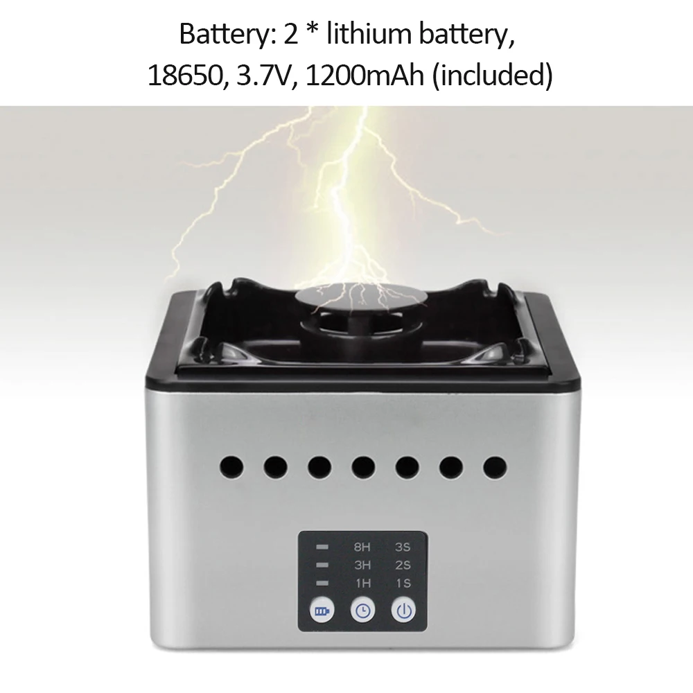 

USB Rechargeable Air Purifier Portable Household Desktop Air Purifier Ashtray Built-in Battery Filter Negative Ion
