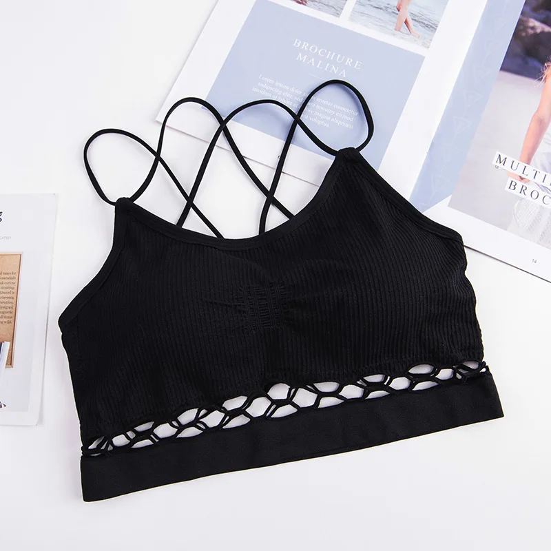 Explosion models seamless beauty back wrapped chest bottom strap vest seamless tube top sexy anti-light underwear ladies Explosion models seamless beauty back wrapped chest bottom strap vest seamless tube top sexy anti-light underwear ladies