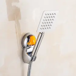 Профессиональный Насадки для душа держатель телефона Chrome Ванная комната настенное крепление Регулируемый всасывания Кронштейн