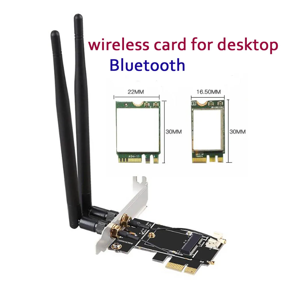 Bluetooth Двухдиапазонная беспроводная wifi WLAN карта для настольных компьютеров