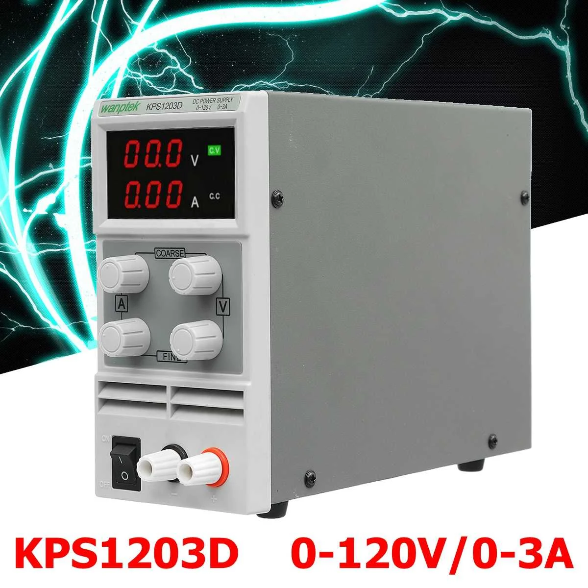 

AC 110-220V/220V Adjustable DC Power Supply Variable Digital Dual Display Switching Precision Lab