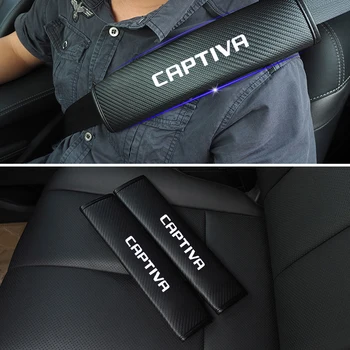 

2PCS PU Reflective Car Seat belt shoulder Pads Safe Seat Belt Cover For Chevrolet CAPTIVA Car Styling Auto Parts