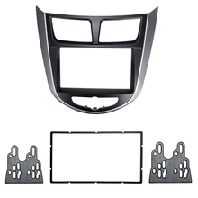 2 Dins Автомобильный Центр стерео аудио Радио DVD GPS пластина Панель рамка Fascias замена для Hyundai I-25 для Accent Solaris Verna