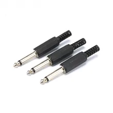 5 шт 6,35 мм штекер 1/" моно Джек аудио коннектор Джек адаптер